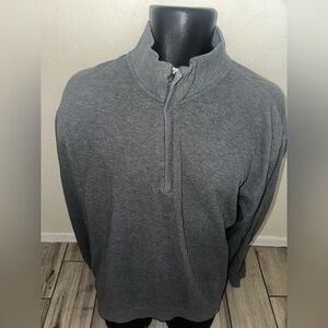 Men’s used Cutter and Buck size XL grey quart zip pullover sweater